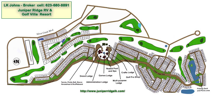 Map of Juniper Ridge RV Resort